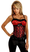 NEW polka dot lace edge wedding underbust Sexy Waist Workout Cincher Body Shaper Shapewear Corset S-6XL 08899 for Women girl