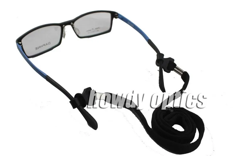 50 шт. DH015 полиэстер черные спортивные очки солнцезащитные очки, очки, очки шнур цепная гирлянда держатель