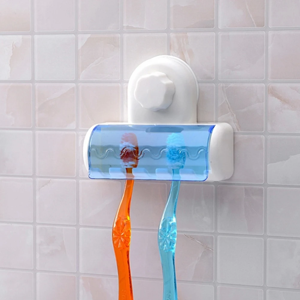 Пылезащитно Зубная щётка держатель для Ванная комната Кухня Семья держатель для Зубная щётка s всасывания настенный держатель подставка крюк 5 стойки