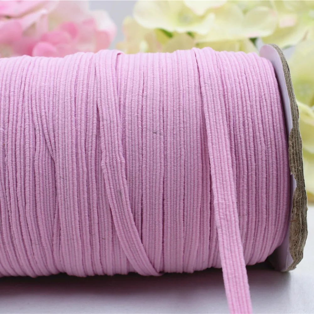 16592, free shipping width 6mm elastic solid color ribbon, 5 yards DIY