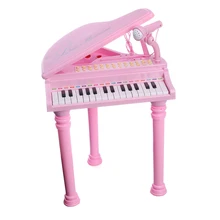 31 Ключи Дети дети игрушечный ксилофон фортепиано с электронной клавиатурой микрофон Обучающие игрушки, музыкальный инструмент подарок 3 цвета