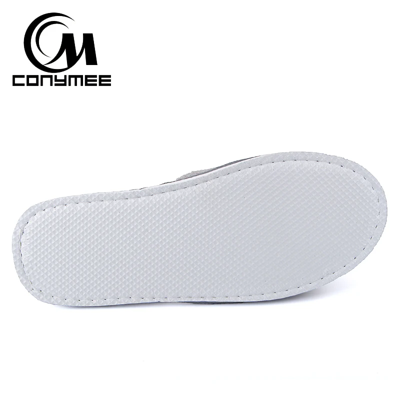 CONYMEE/тапочки; женская домашняя мягкая обувь; Pantufas; мужские и женские теплые кроссовки из бархата кораллового цвета; зимние плюшевые шлепанцы для дома помещений