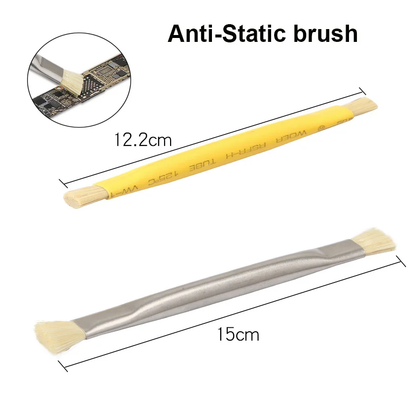 

Anti-static Brush Double PCB Circuit Board Industrial Brushes Motherboard CHIP Repair Cleaning Fur Cleaning Tools