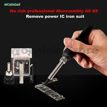Wozniak Risk-free Disassemble For iPhone 6G 6S A8 A9 Desoldering Power split IC chip iron head Free Shipping Wozniak Risk-free Disassemble For iPhone 6G 6S A8 A9 Desoldering Power split IC chip iron head Free Shipping