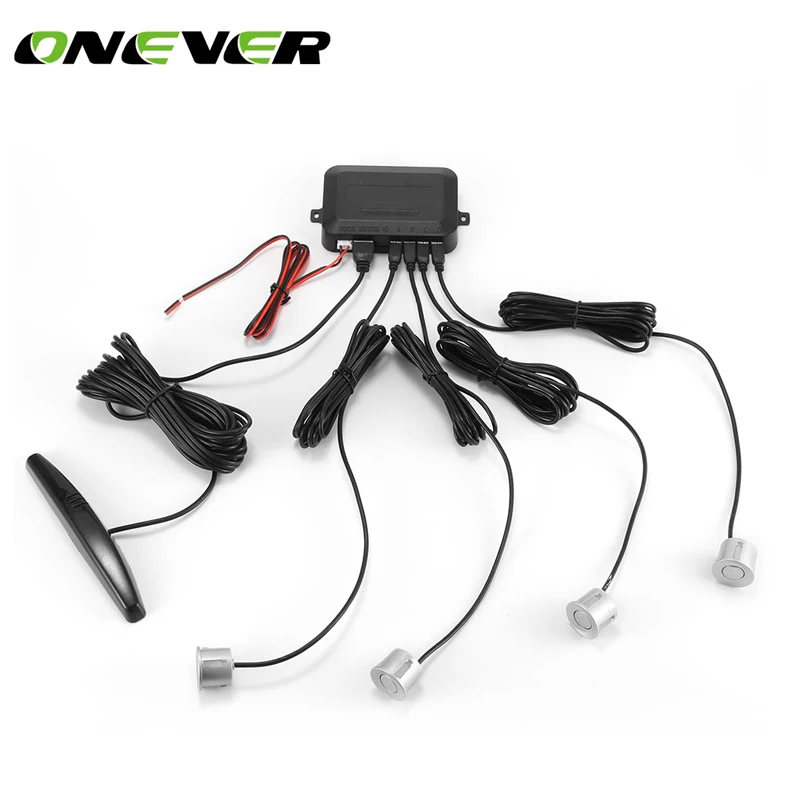 

Car Auto Parktronic LED Parking Sensor With 4 Sensors Reverse Backup Car Parking Radar Monitor Detector System Backlight Display
