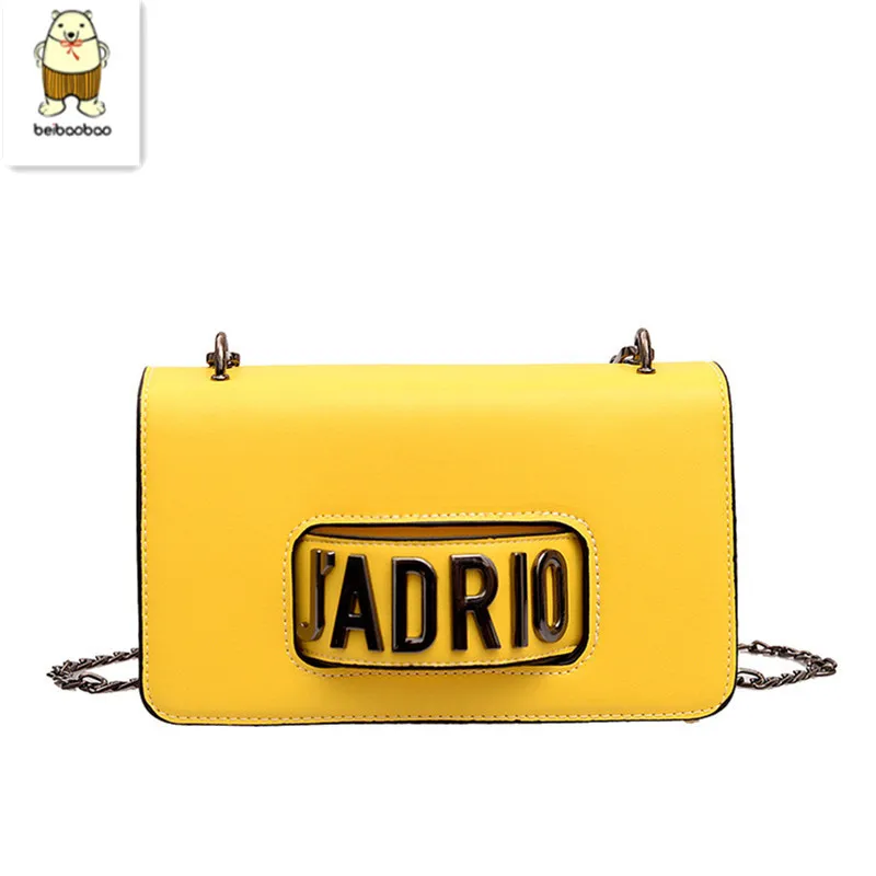 

Beibaobao 2019 New Hot Four Jell Color Fashion Square Chain Letter Bags Inclined Single Shoulder Quality Cortex High-Grace Woman