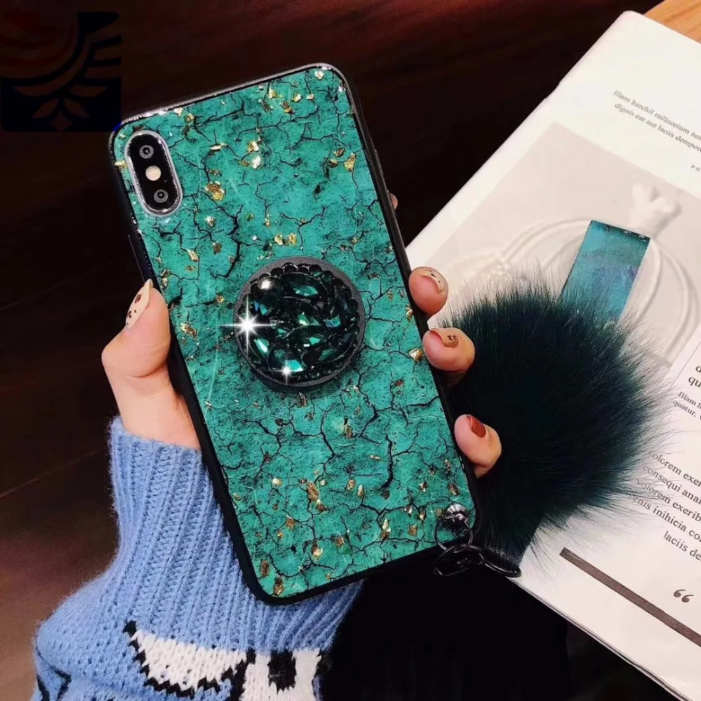 PEIPENG Luxury Gold Foil Bling Marble diamond  phone case Phone Cases Soft TPU Cover  For iphone 6 6S 7 8 Plus X Xs Max Christmas gift0102