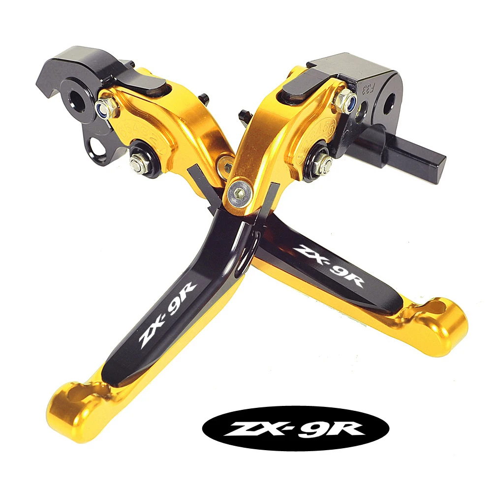 

CNC Motorcycle Foldable Lever Motocross Brake Clutch Levers Case for Kawasaki ZX9R ZX-9R ZX 9R 1998-1999