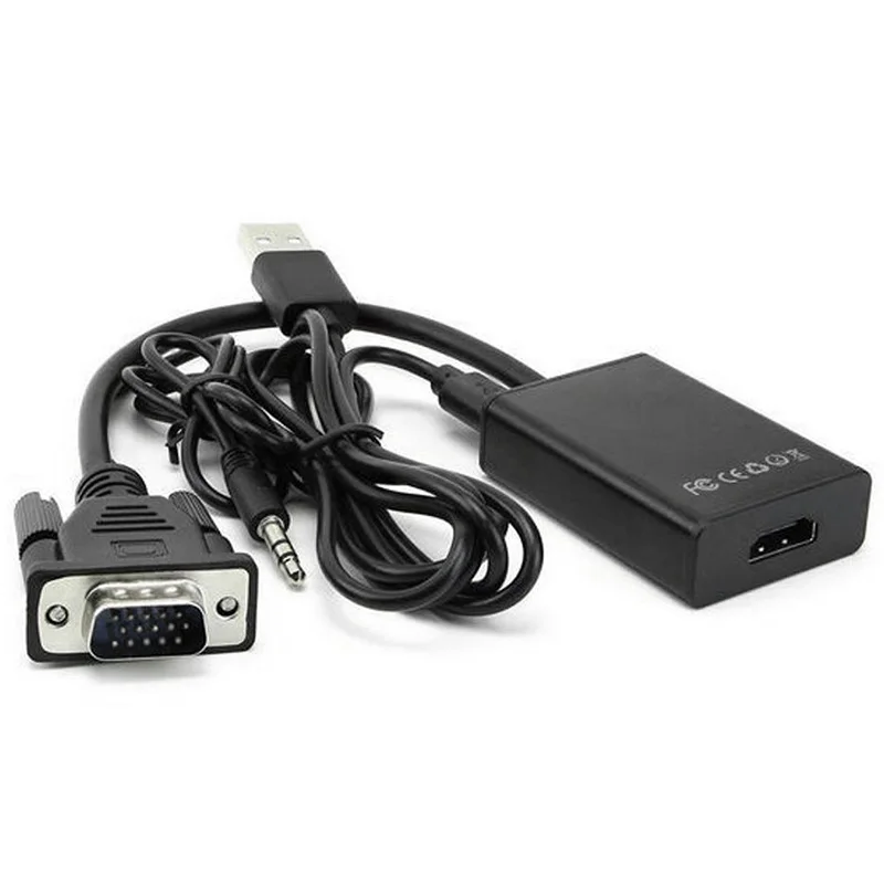 Mayitr 1 шт. VGA на HDMI выход 1080 P HD + USB Аудио Видео ТВ AV HDTV кабель конвертер адаптер для ПК ноутбук компьютер DVD