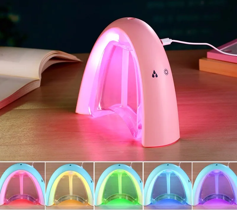 

400ML Rainbow Ultrasonic Humidifier Air with LED Lamp Air Freshener Atomizer USB Humidificador Essential Oil Diffuser Mist Maker