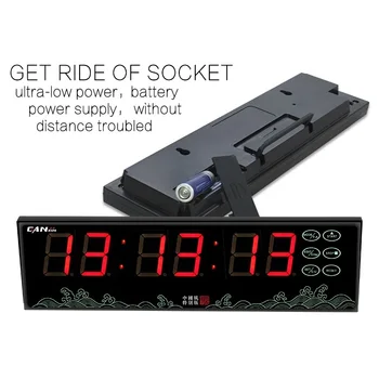 

[Ganxin]6 digits Portable Led children wall clock with stopwatch and count up countdown functions free shipping