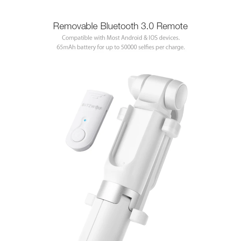 BlitzWolf bluetooth селфи палка для спорта и 3 в 1 беспроводной штатив универсальный
