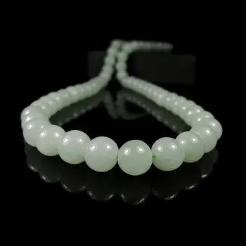 

Free Shipping KOOJADEIcy Emerald Jadeite Beads necklace60Grade A