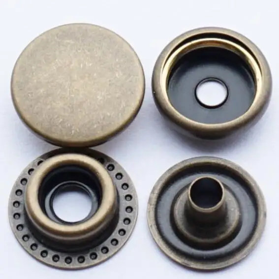 Solid brass Coat button metal snap button diy No Sewing Press Studs