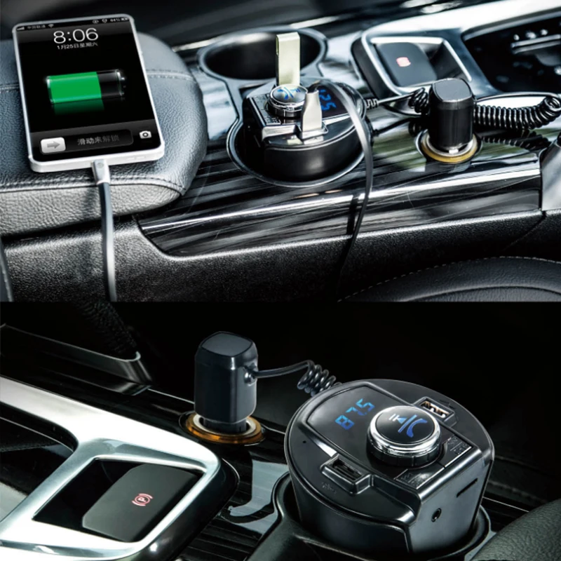 Bluetooth-HandsFree-Car-Kit-FM-Transmitter-MP3-Player-With-Dual-USB-Charger-LED-Display-Micro-SD004