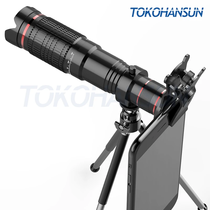 TOKOHANSUN الهاتف كاميرا عدسة 22X تلسكوب تليفوتوغرافي عدسة 22X أحادي ل فون سامسونج الروبوت Ios الهواتف الذكية مع ترايبود