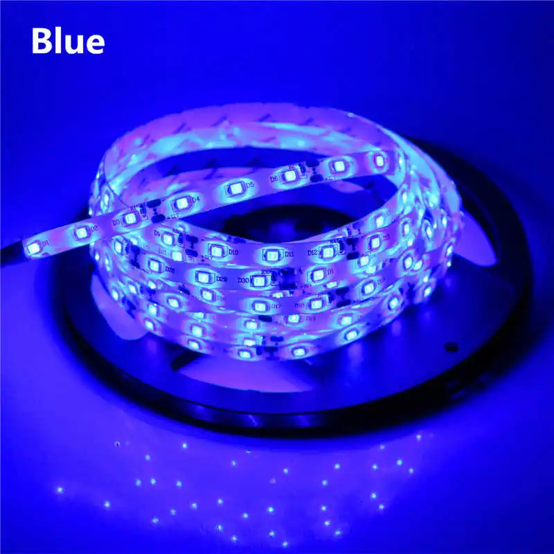 2835 SMD светодиодный светильник DC12V 5 м 300 светодиодный s гибкий ленточный светильник ing белый теплый белый красный зеленый синий желтый розовый RGB - Испускаемый цвет: Blue