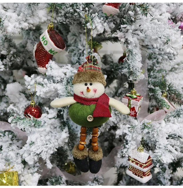 Buy Christmas Plush Doll Santa Snowman Pendants