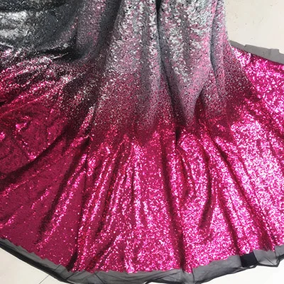 SoAyle роскошное Красочное платье для выпускного вечера es расшитое блестками платье для выпускного бала без рукавов свадебное вечернее платье vestido de noiva Longo - Цвет: rose red silver