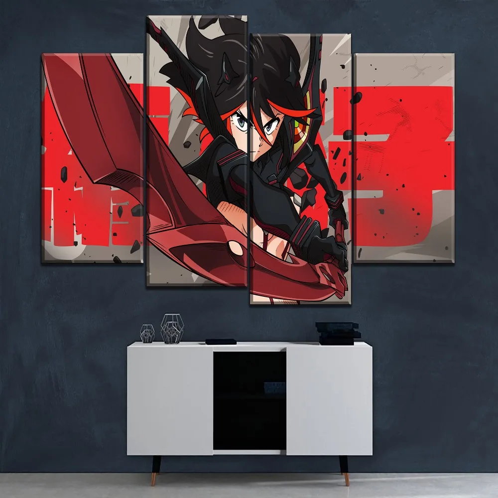 Настенный модульный плакат 5 шт. холст Художественная печать аниме Kill La Ryuko Matoi