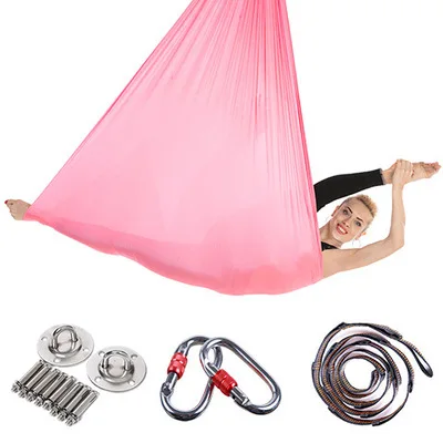 Elastic 5 meters 2018 Aerial Yoga Hammock Swing Latest Multifunction Anti-gravity Yoga belts for yoga training Yoga for sporting цена Elastic 5 meters 2018 Aerial Yoga Hammock Swing Latest Multifunction Anti-gravity Yoga belts for yoga training Yoga for sporting цены онлайн