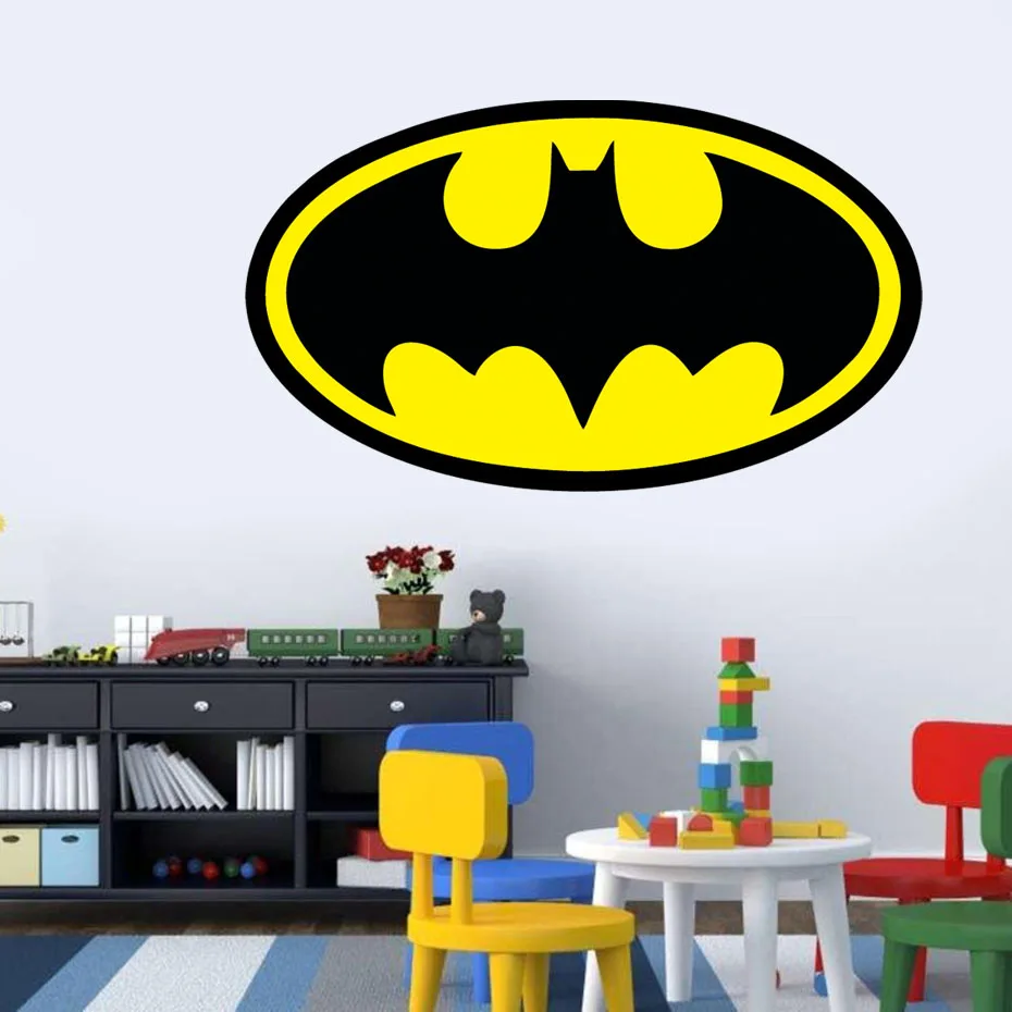 

Superhero Batman Silhouette Vinyl Wall Sticker Cartoon Vinyl Wall Decal for Kids Rooms Bedroom Home Decor Art Murals
