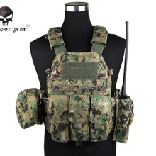 Emerson Шестерни LBT6094A Стиль тактический жилет с 3 ремень на ногу Airsoft военное снаряжение AOR2 EM7440F