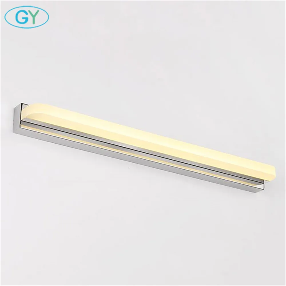 الحديث طويل مصباح ليد لمرآة الحمام مع التبديل ، الحد الأدنى led الغرور أضواء جدار جبل مصباح ، امبارا الفقرة اسبيخو coiffeuse لوز