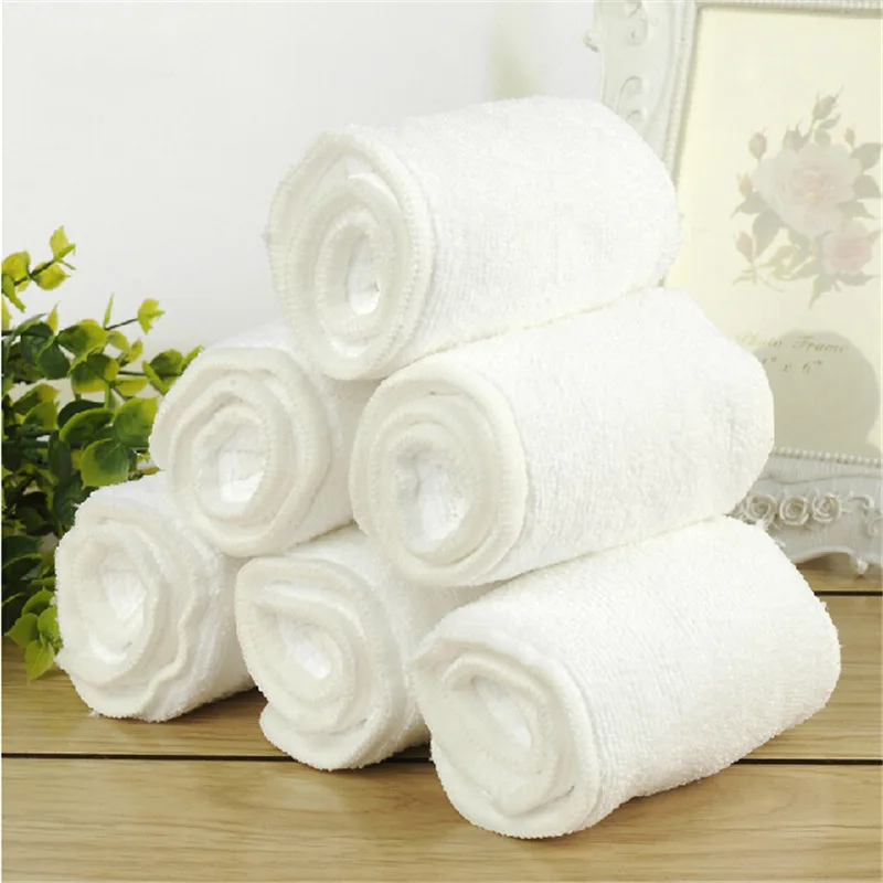 

Herbabe 3Layers Microfiber Reusable Inserts for Newborn Infant Cloth Diapers Cover Absorbent Baby Nappy Liners Inserts Wholesale