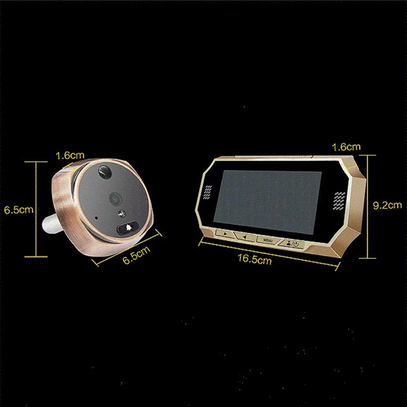  4.3 Intelligent wireless visual doorbell high definition photo recording video intercom monitor cam