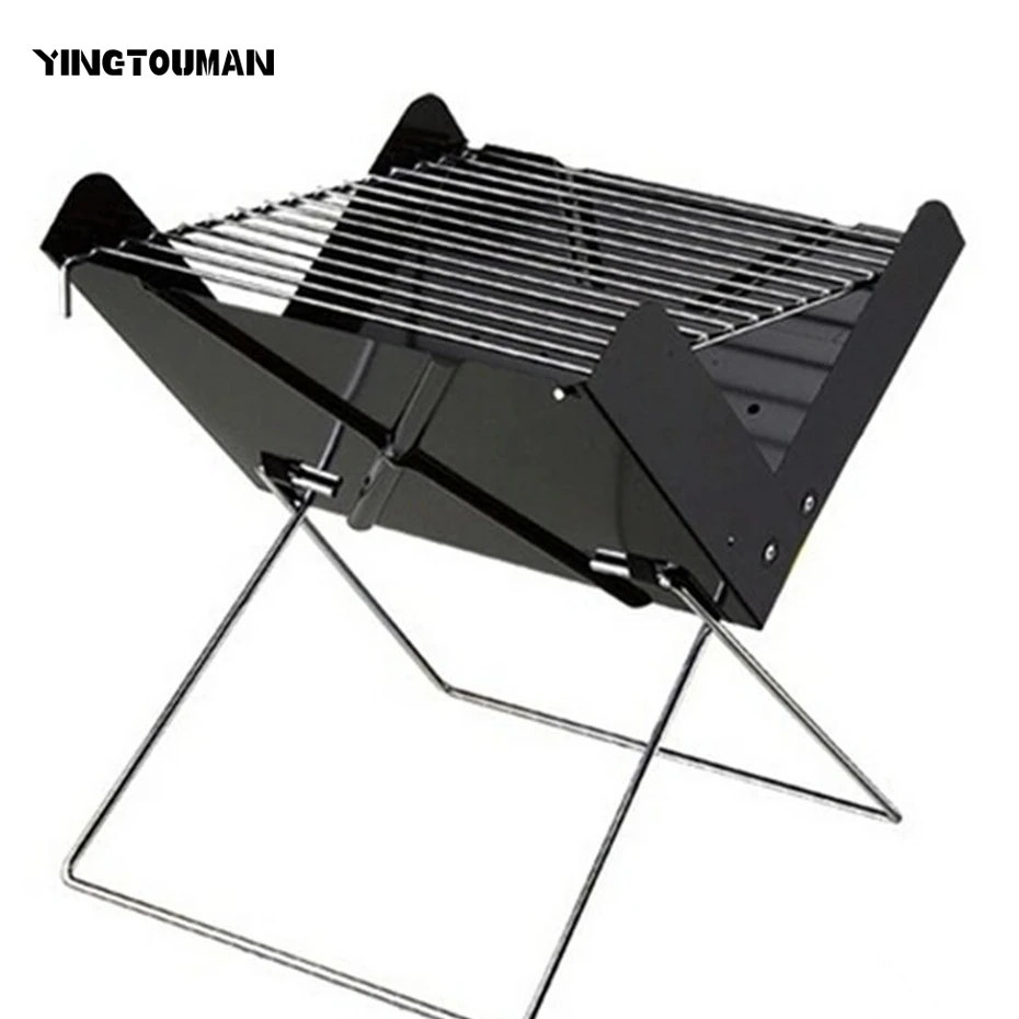 YINGTOUMAN Portable Folding BBQ Grill Outdoor Charcoal Stove for