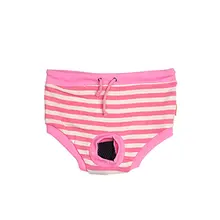 DSHA New Hot Casual Pink Pet Puppy Dog Physiological Menstrual Diaper Size M