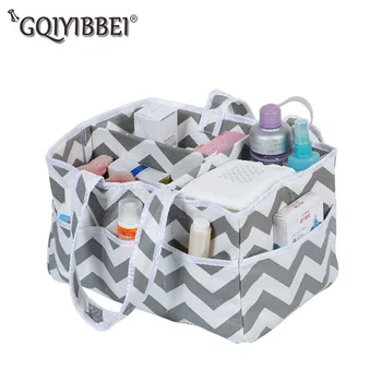 

Portable Baby Diaper Caddy Organizer Gift Kid Wipes Toys Car Travel Foldable Storage Basket Mummy Bags Stroller Bag