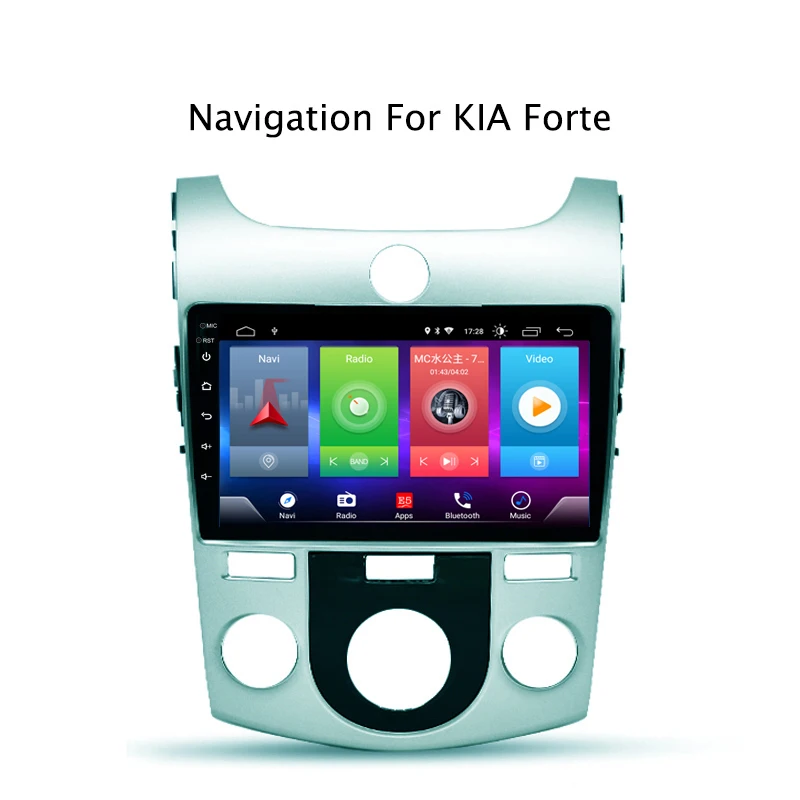 Flash Deal Full Touch Screen Car Android 8.1 Radio Player For KIA Forte 2009-2017 DSP GPS Navigation Video Multimedia Built In Bluetooth 2
