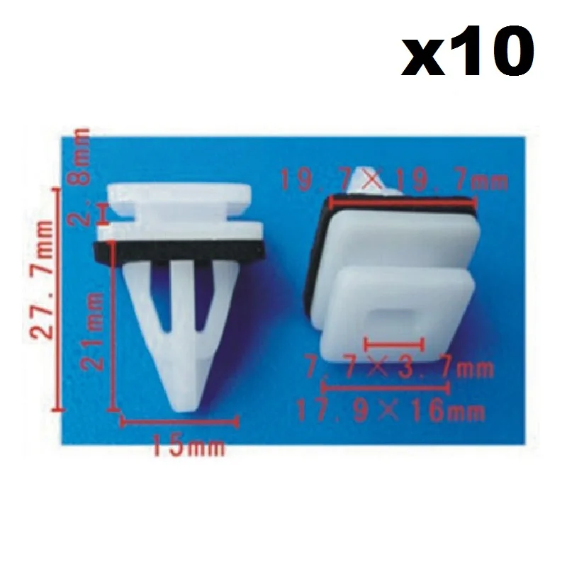 

10x For Honda Nylon Retainer Clip B127