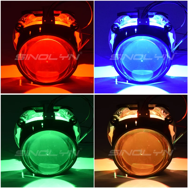 Car Styling LED Devil Eyes Demon Evil Eye DRL LED Module For Headlight Projector Lens Retrofit DIY Red Blue Yellow White 24V/12V