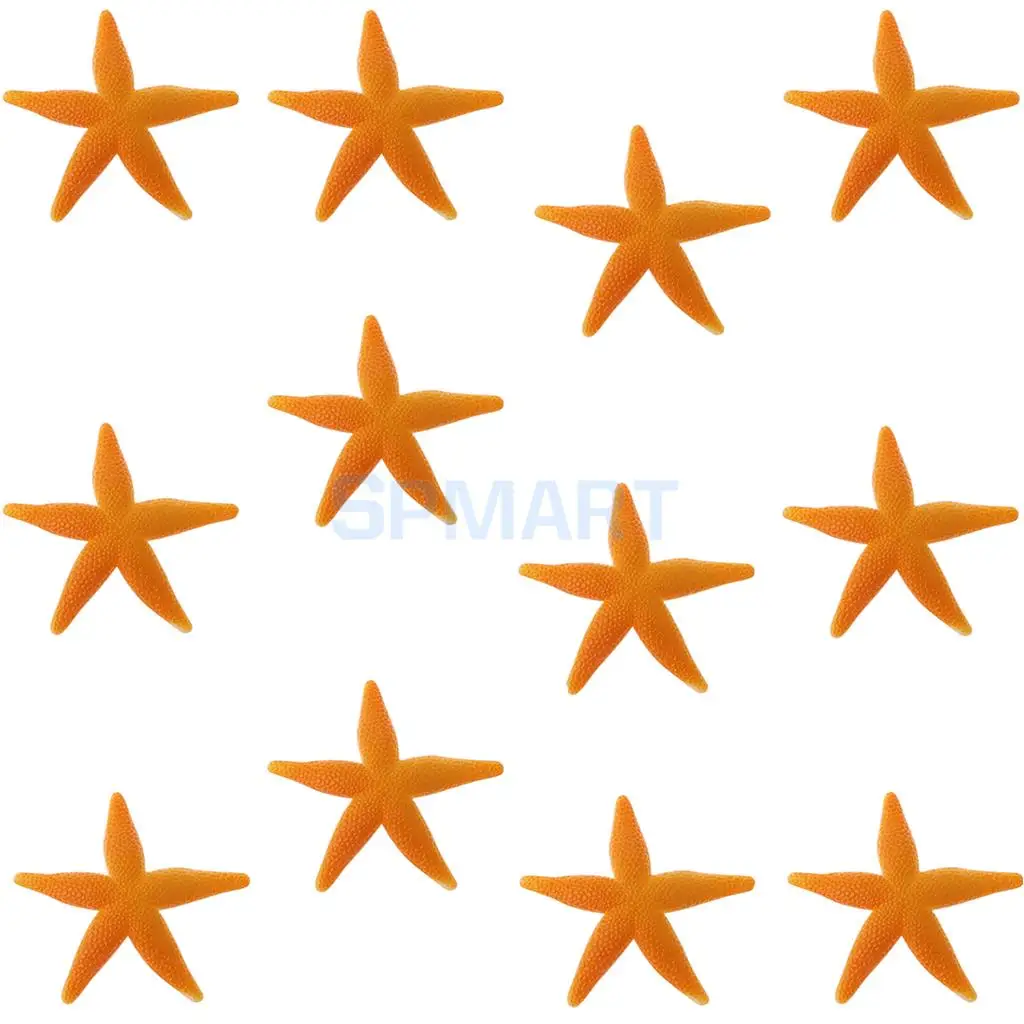 MagiDeal 12Pcs Plastic Starfishes Ocean Animal Model Figures Educational Toys Figure Children Baby Birthday Party Decor Gift