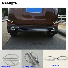 Auto rivelatore corpo ABS Chrome trim copertura posteriore coda posteriore della nebbia lampada della luce parti del telaio Lampada Bezel Per Toyota RAV4 2016 2017 2018