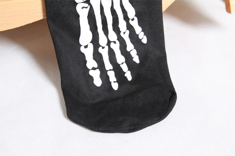 Япония Harajuku 20D тонкие черные колготки кости череп сексуальные колготки для женщин Хэллоуин шелковые чулки панк рок стиль Medias