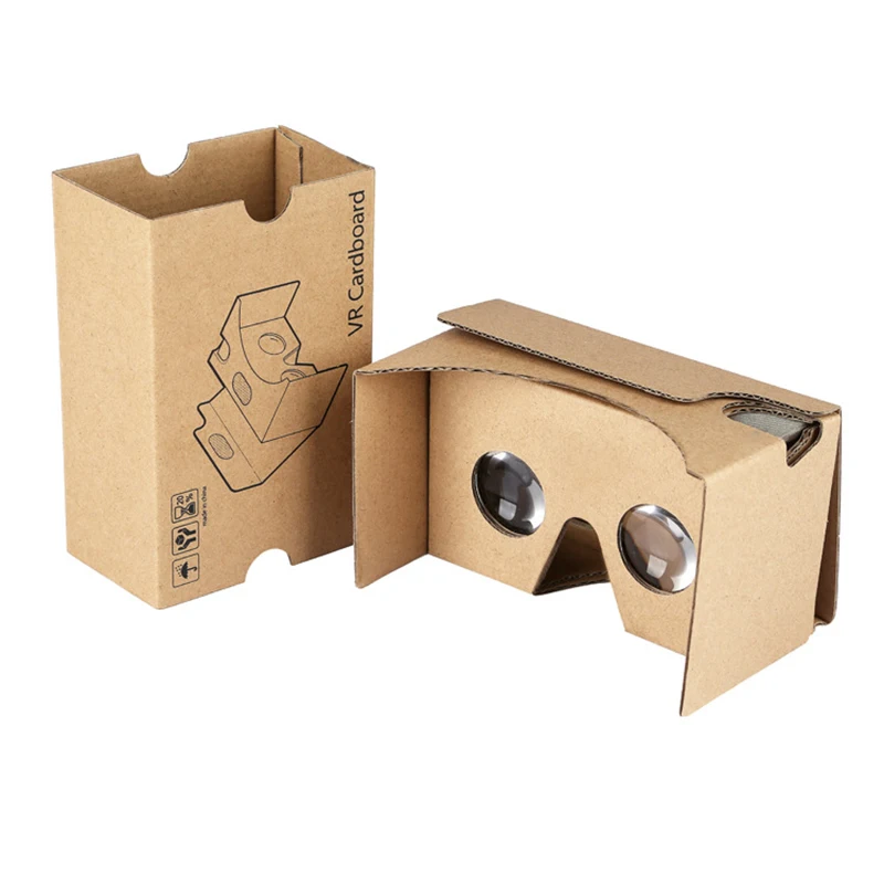 

High quality DIY Magnet Cardboard Virtual Reality VR Mobile Phone 3D Viewing Glasses For 5.0" Screen VR 3D Glasses