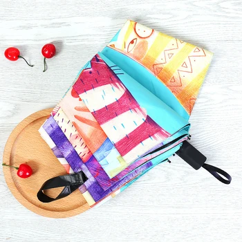 

Uv Sun Protection Umbrella Sunscreen Colorful Folding Cute High Quality Umbrella Rain Women Men Gift Regenschirm Umbrellas 5U113