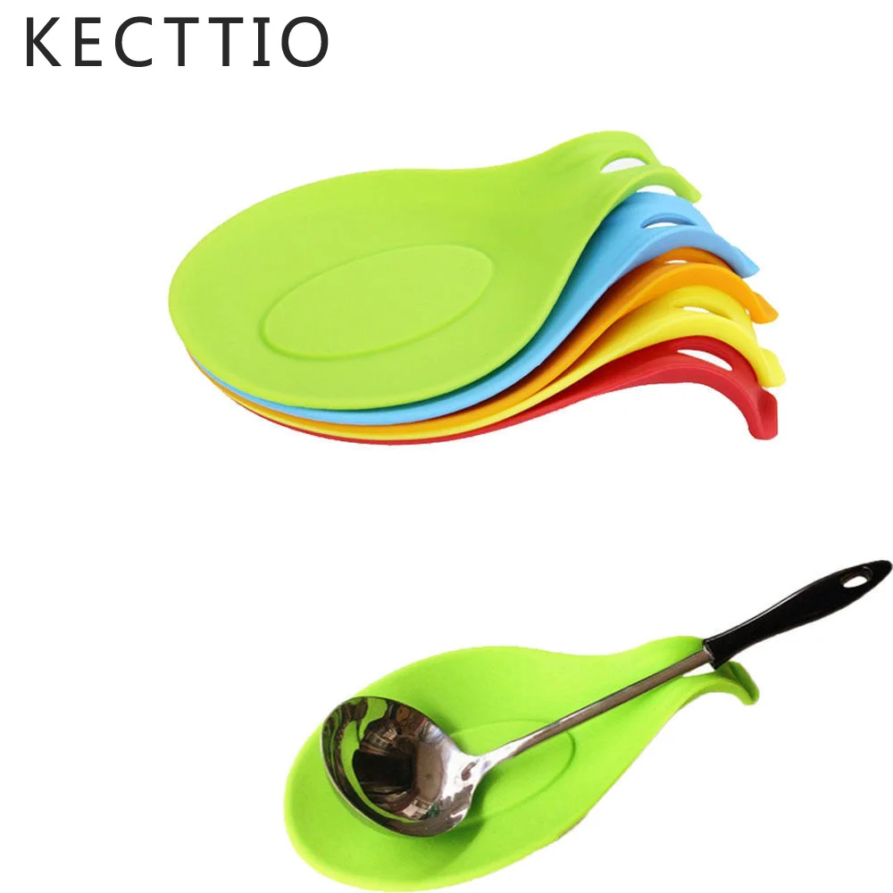 

Novelty Candy Color Kitchen Tools Heat Resistant Silicone Put A Spoon Mat Insulation Mat Placemat Mats & Pads
