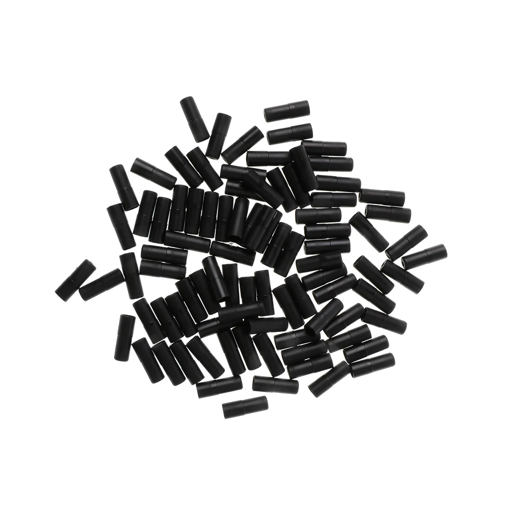 100 Pieces Bicycle Brake Cable End Caps Crimps Bike Brake Wire Line Housing Ferrules 5mm