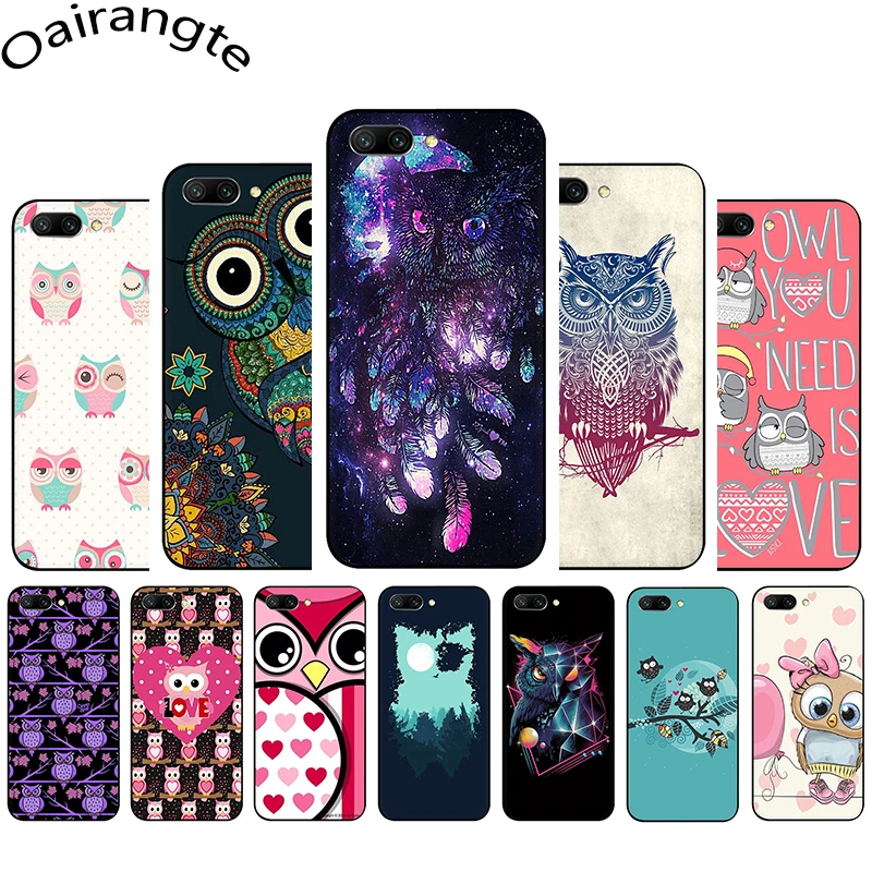 

Cute Animal Owl Soft Phone Cover Case For Huawei Honor 6A 7A 2GB 3GB Pro 9 10 Lite 7X 8X 8C