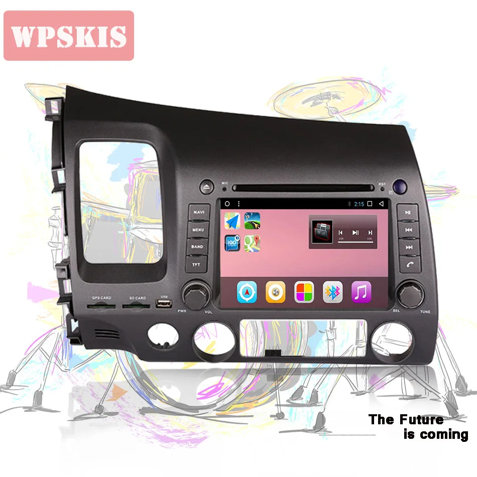 Головное устройство для Honda Civic 2006 2011 8 ядер Android 9 0 DVD GPS с радио 4 + 64 ГБ Bluetooth