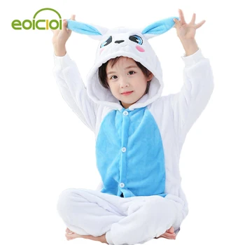 

Flannel Pijamas Kids Cosplay Cartoon Animal Baby Boys Girls Pyjamas Home Clothes rabbit Pajamas Kids Onesie Sleepwear