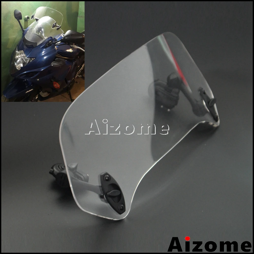 Универсальный мотоцикл клип-на спойлер лобовое стекло ветровое стекло расширение X-Creen для Honda CBR500X VFR1200X NC700X NC750X CROSSTOURER
