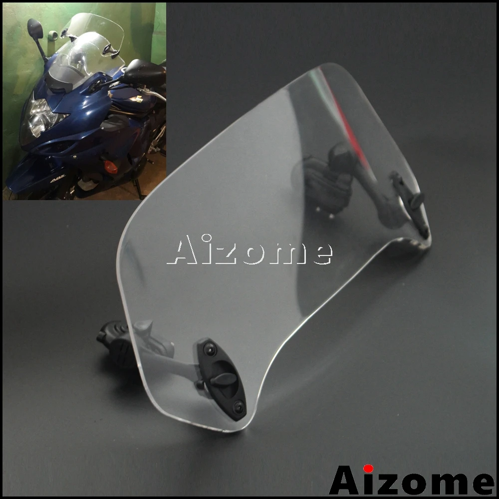 Universal Motorbike Clip on Spoiler Windshield Windscreen Extension X