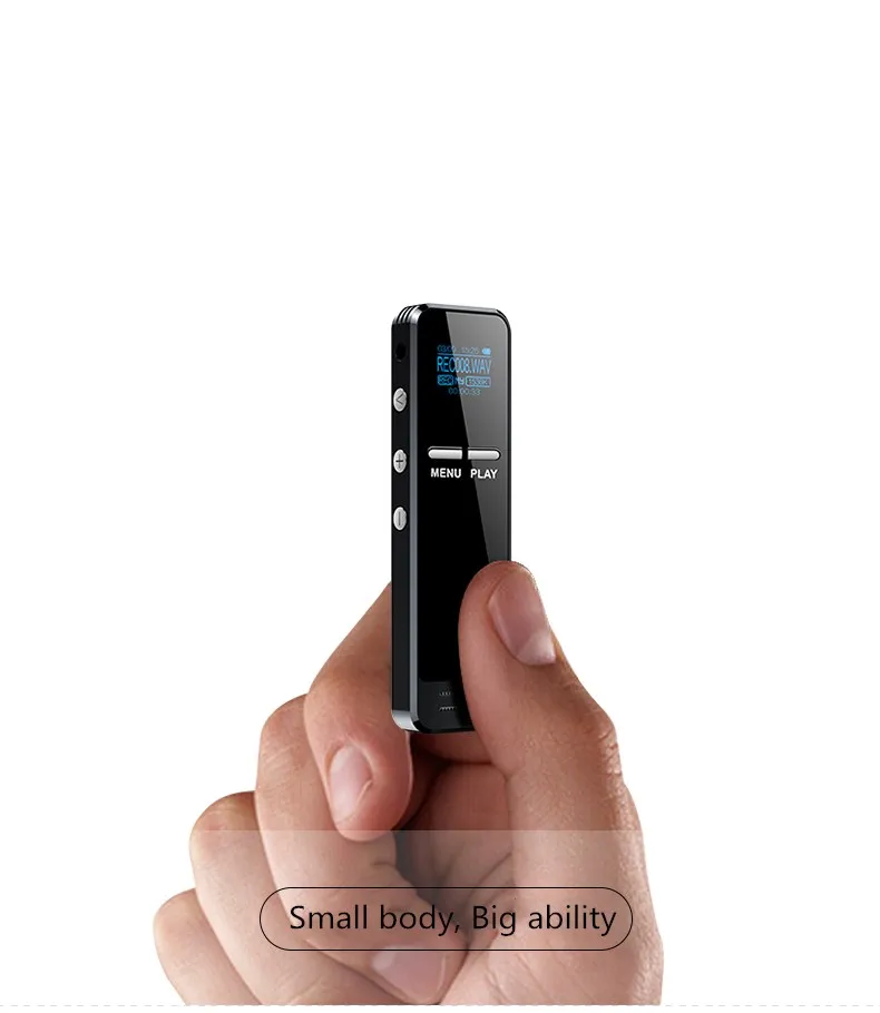 Yescool B9 16GB Диктофон ультра долгое время denoise HD стерео компактный металлический