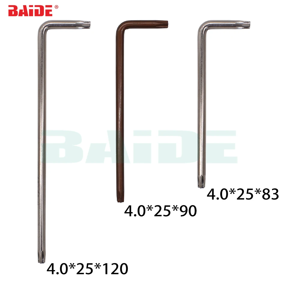 4.0mm Torx T15 T20 L Key With Hole 45# S2 Steel Screwdriver Wholesale 500pcs/lot | Инструменты